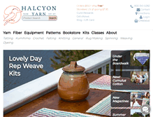 Tablet Screenshot of halcyonyarn.com